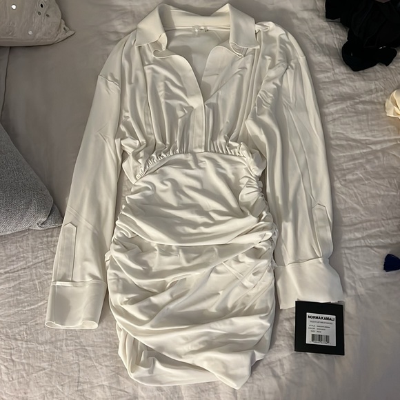 Norma Kamali Oversized Shirted Bottom Mini Dress - Picture 5 of 5